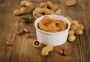 Homemade peanut butter balls for dogs