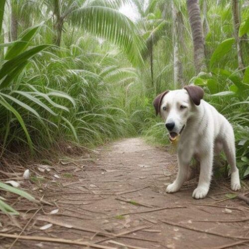 dog throwing up yellow
